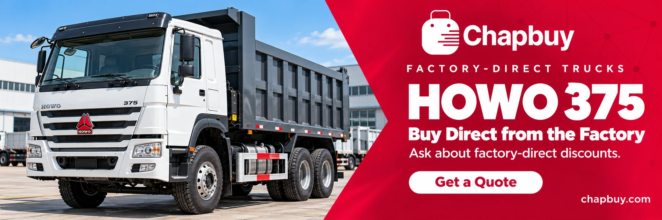 HOWO 375. Buy direct from the factory. Get a quote